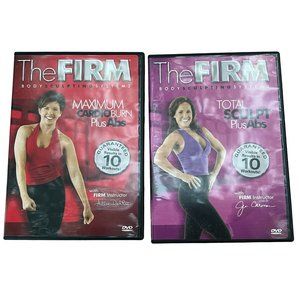 The Firm 2 DVDs Total Sculpt Plus Abs Maximum Cardio Burn Plus Abs
